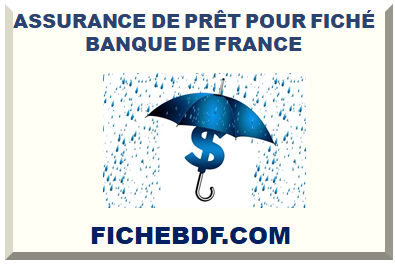 ASSURANCE DE PRÊT POUR FICHÉ BDF 2025