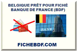 BELGIQUE PRÊT POUR FICHÉ BDF 2026