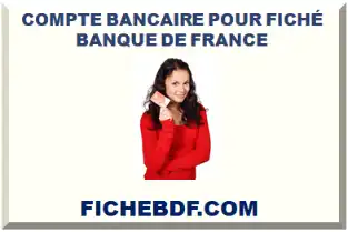 COMPTE BANCAIRE POUR FICHÉ BDF 2026 