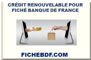 CRÉDIT RENOUVELABLE POUR FICHÉ BDF 2026