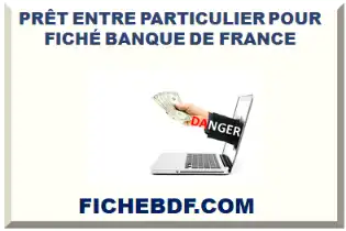 PRÊT ENTRE PARTICULIER POUR FICHÉ BDF 2026